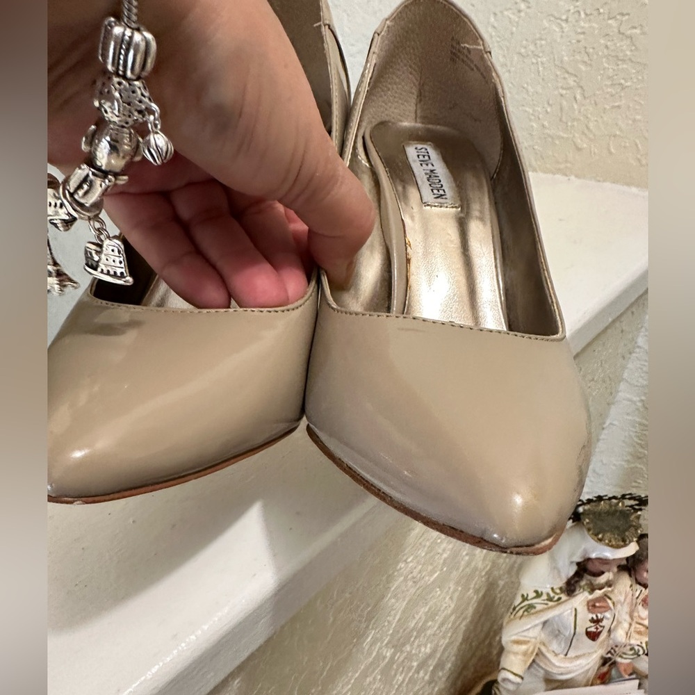 Steve Madden Beige Patent leather - Picture 6 of 7